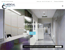 Tablet Screenshot of medicalsportcenter.it